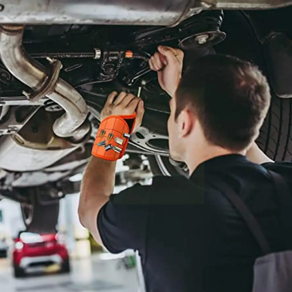 

Магнитный браслет, Портативная сумка для инструментов, держатель для ногтей, набор инструментов для ремонта винтов D4T4