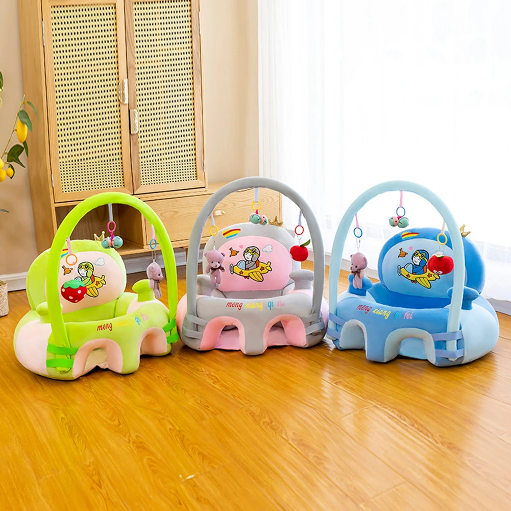 

Seat Feeding Chair Cover Kids Sofa Skin Infant Toddler Nest Safety Seat Sofa Without Cotton Plush Baby Learning Sit