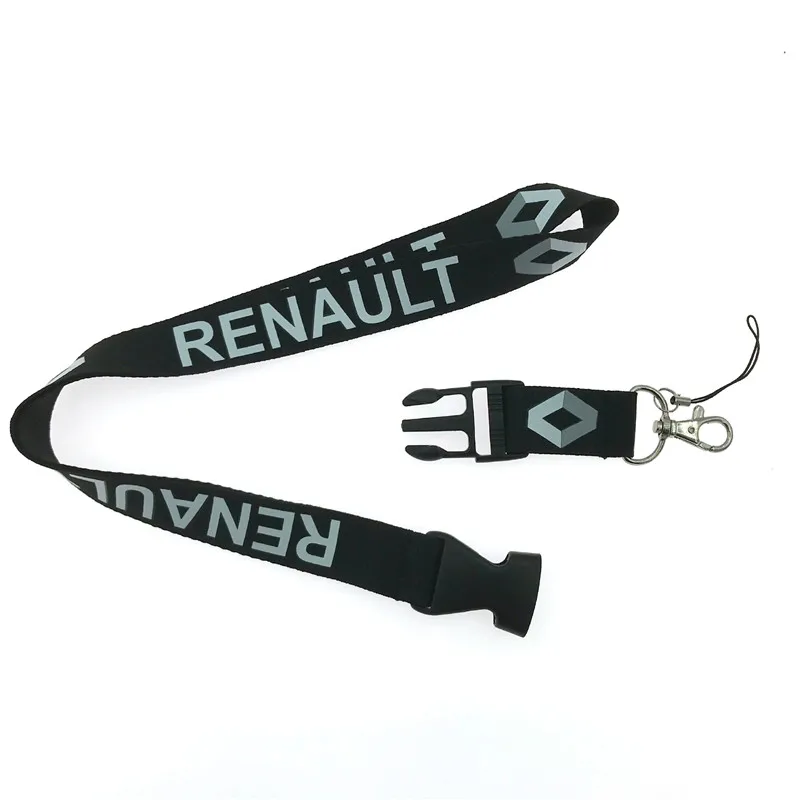 EUPNHY, 1 шт., ремешок на шею Renault, съемный автомобильный логотип, ID, Рабочая карта, для сотового телефона, висячая веревка, ремешки