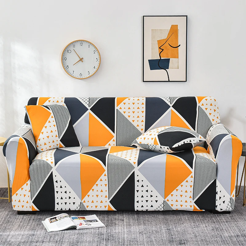 

Geometric Elastic Sofa Cover Stretch Couch Cover for Living Room Armchair Loveseat Sectional L-shape Sofa Furniture Protector