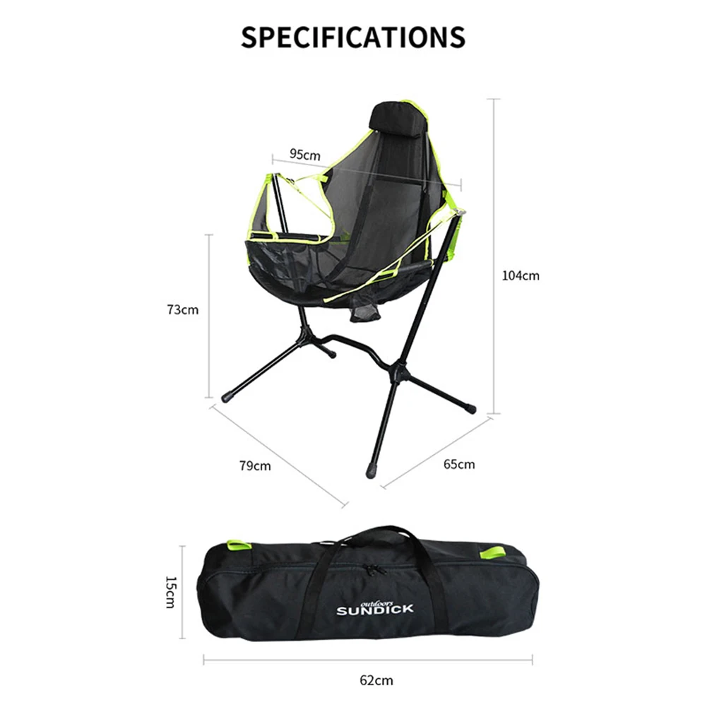 

Portable Foldable Moon Camping Chair Outdoor Fishing Hiking BBQ Picnic Beach Garden Seat Home Office Furniture