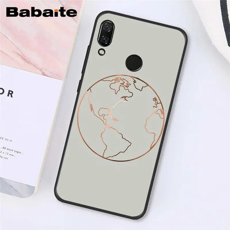 Babaite карта мира путешествия просто пойти чехол для телефона для Xiaomi Redmi8 4X 6A S2 Go Redmi 5 5Plus Note4 5 7 Note8Pro