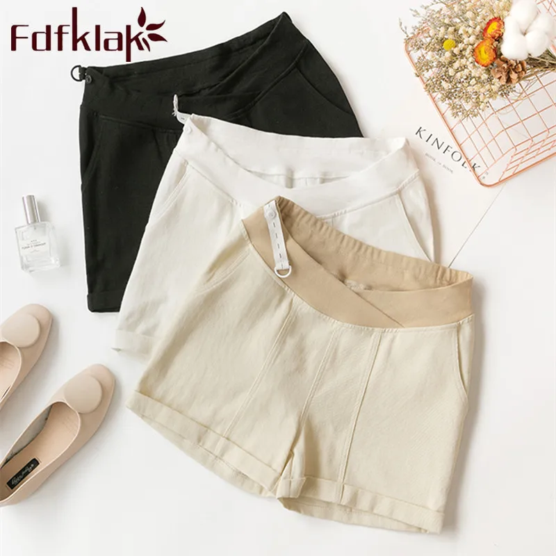 Женские летние шорты с заниженной талией для беременных Одежда повседневные