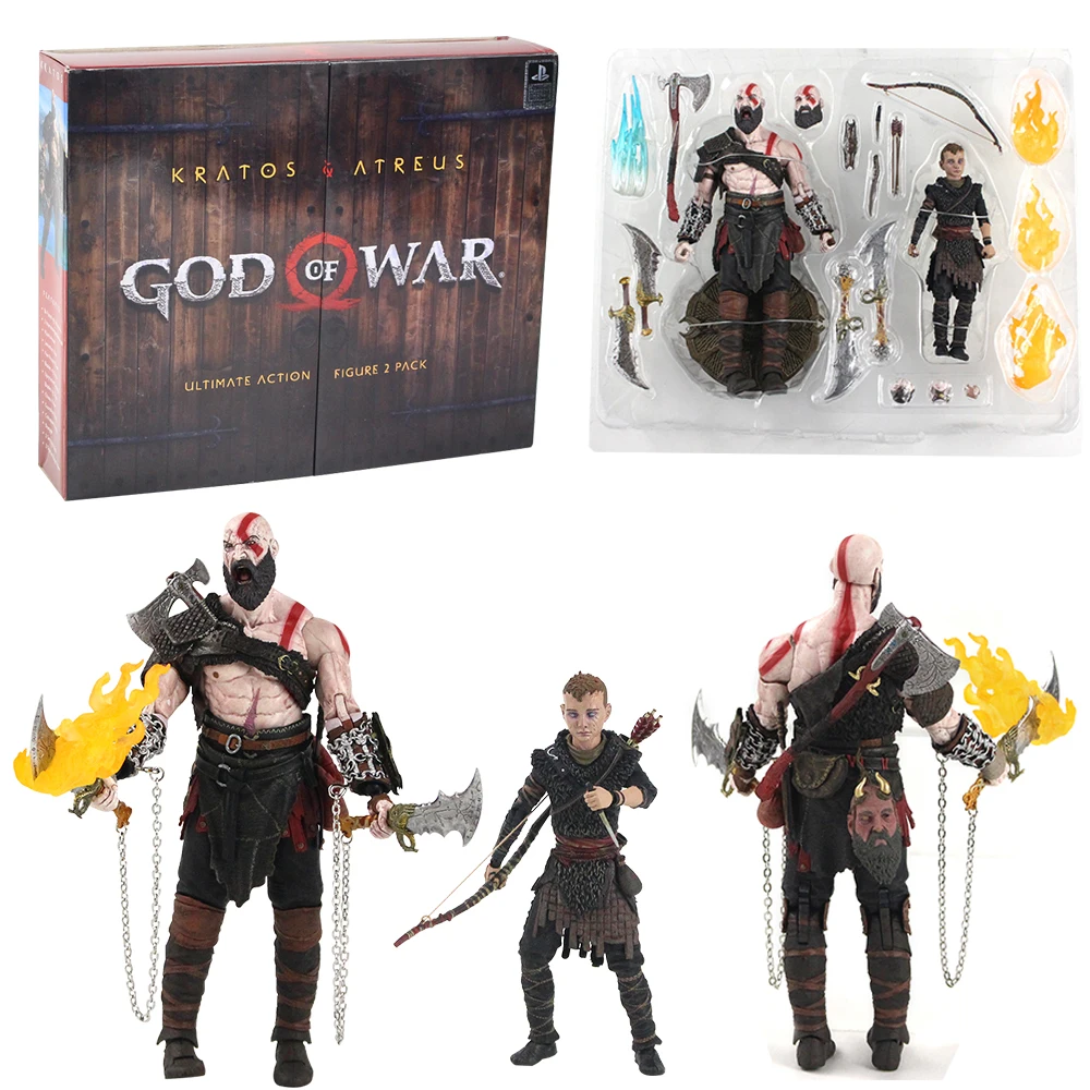 14 20 см NECA God of War Kratos & Atreus Ultimate Коллекционная экшн фигурка ПВХ Модель игрушечный