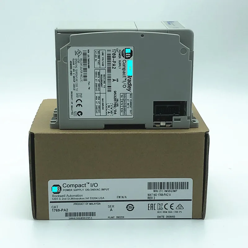 

Новый оригинальный 1769-PA2 PLC 85-265V AC модуль питания, в наличии