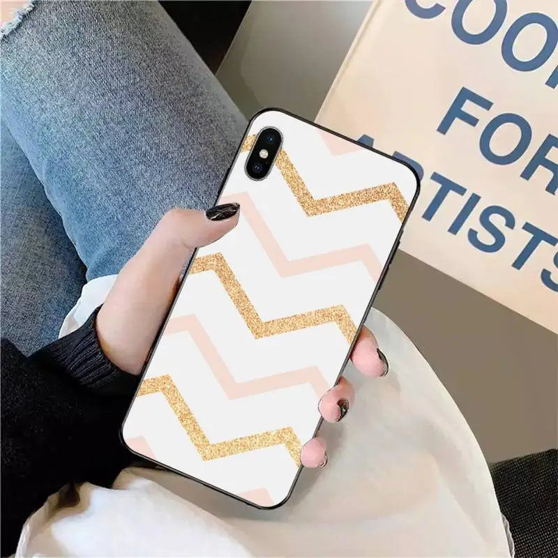 

Love Heart Gold Rose Marble Stripes Phone Case for iPhone 11 12 pro XS MAX 8 7 6 6S Plus X 5S SE 2020 XR mini