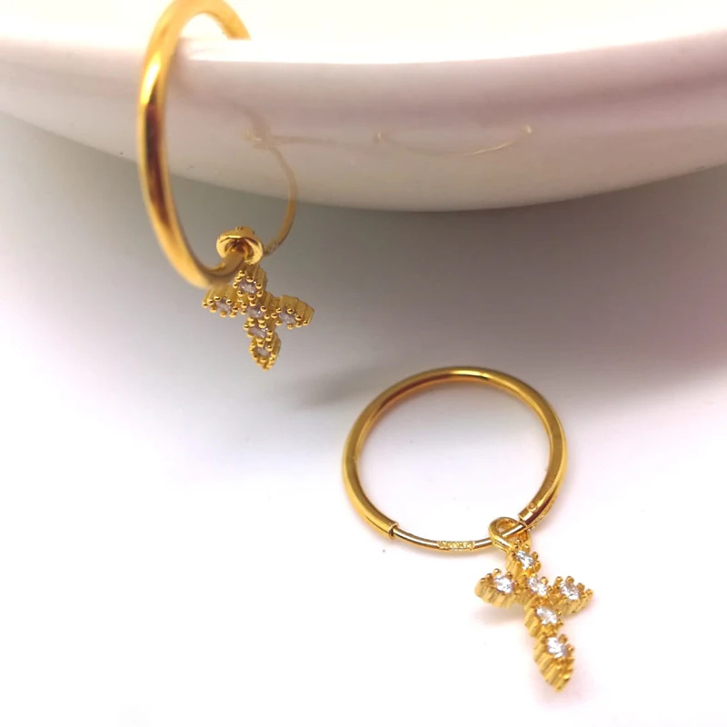 

Aide 925 sterling silver earrings stud zircon Gold Color Luxury Jewelry earrings stud for Wedding Anniversary Gift new earrings