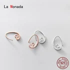 Ла Monada 925 серебряные серьги-кольца для женщин Красивые Сердце Серебро 925 серьги ювелирных изделий в Корейском стиле необычные серьги, модные ювелирные изделия, маленький