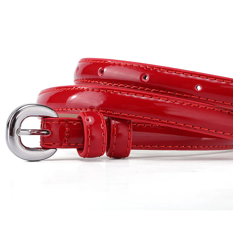 

Patent Leather Bottom of Cowhide Women Fashion Casual Belt Bow Style Female Belts Metal Pin Buckle Belts for Women Lady Girdle