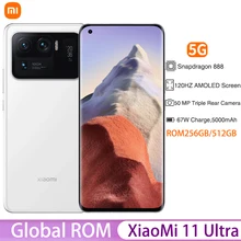 Global ROM Xiaomi Mi 11 Ultra 5G Smartphone 256GB / 512GB Snapdragon 888 NFC 50MP 120HZ Tela 67W Carregamento rápido Bateria 5000mAh celular (4)