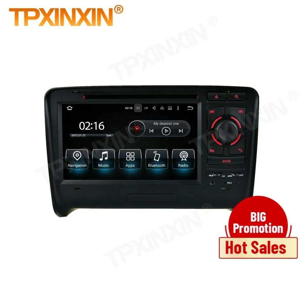 

2 Din Carplay Android Radio Receiver Multimedia For Audi TT 2006 2007 2008 2009 2010 2011 GPS Navigation Auto Recorder Head Unit