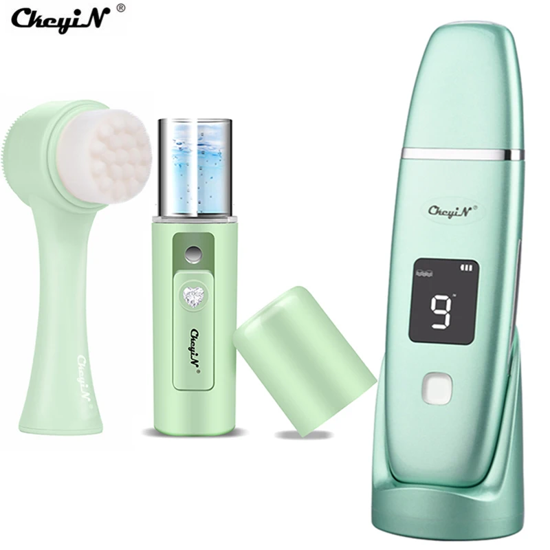 Цифровой ультразвуковой скребок CkeyiN для кожи с ЖК дисплеем аппарат подтяжки