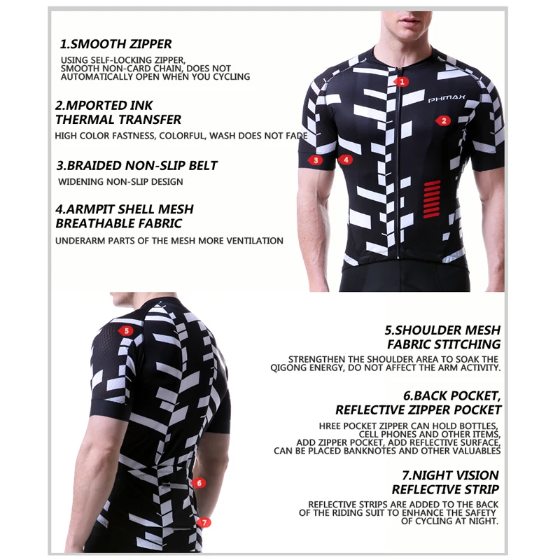 Велосипедная Джерси PHMAX быстросохнущая одежда для горных велосипедов