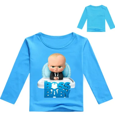 7 style Новое поступление года, детские футболки с надписью «Baby Boss» для детей возрастом от 2 до 12 лет футболка с длинными рукавами для мальчиков рубашки для девочек Vetement Enfant для подростков - Цвет: 7 style