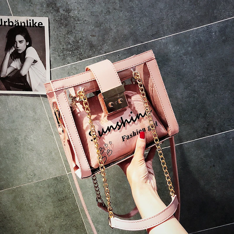 2020 Горячая Распродажа Новая женская прозрачная сумка Прозрачная ПВХ маленькая