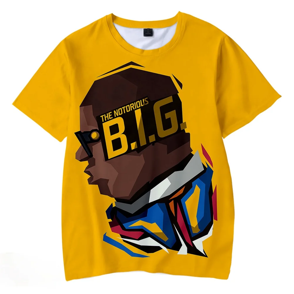 Singer B.I.G BIGGIE 3D Printed T-shirt Men/women Fashion Casual Hip-hop Harajuku Sweatshirt Summer Round Neck Streetwear Tops