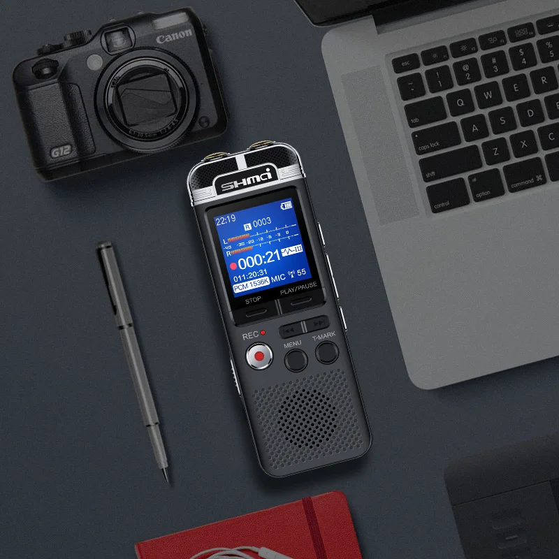 Профессиональный диктофон Shmci D100 8 Гб PCM запись двойной микрофон mp3 плеер с
