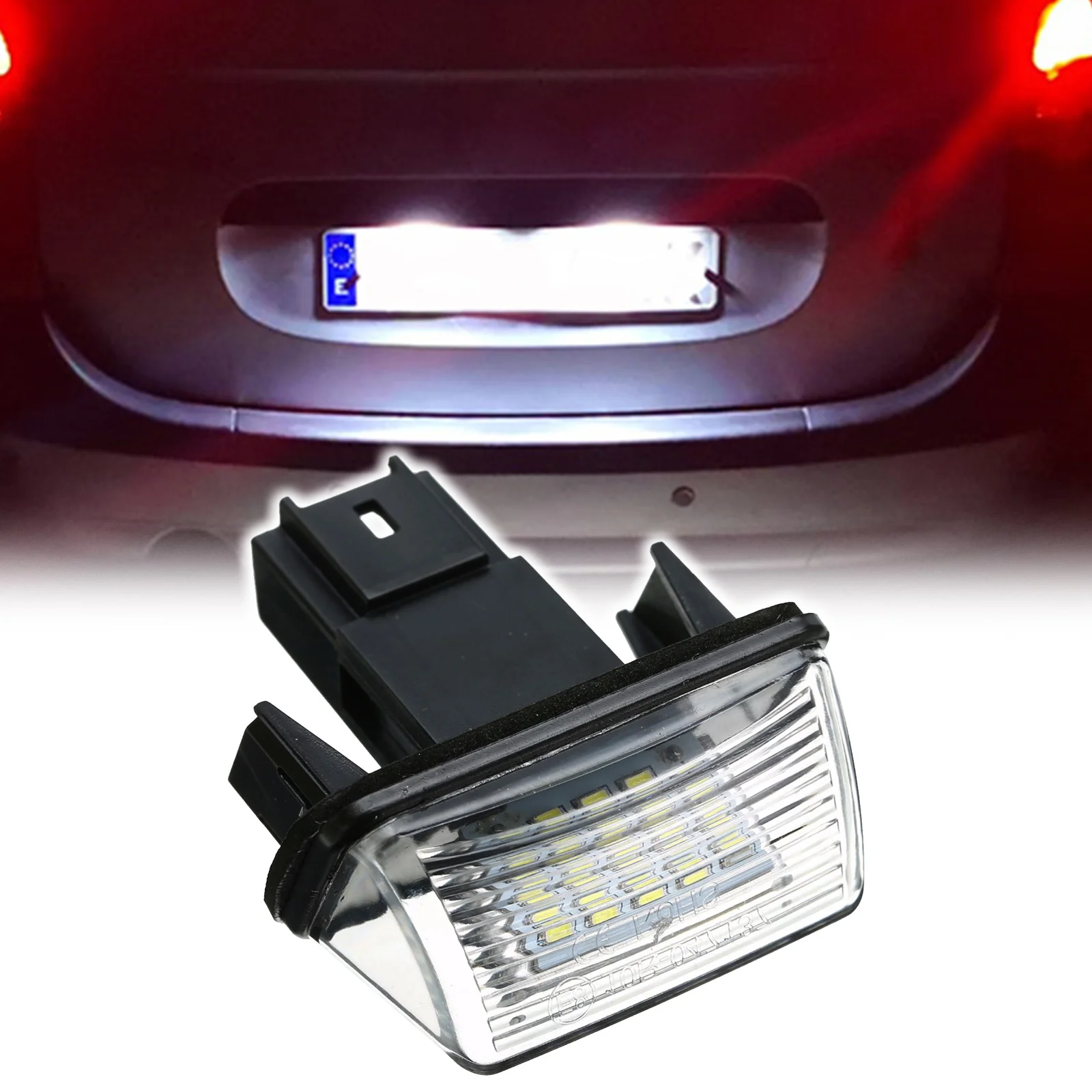 

2x HID License Number Plate Light For Peugeot 206 207 306 307 308 5008 For Citroen C3 C4 C5 Berlingo Saxo Xsara Picasso Parts