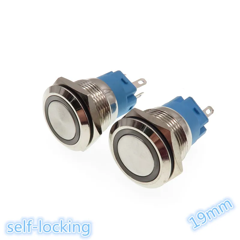 1 шт. Высокое качество Авто Металл LED Мощность кнопочный переключатель