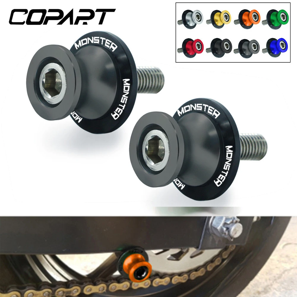 Мотоцикл 6 мм CNC SwingArm Слайдеры Катушки стенд винт для DUCATI MONSTER 695 696 796 797 821 800 Monster 1200S