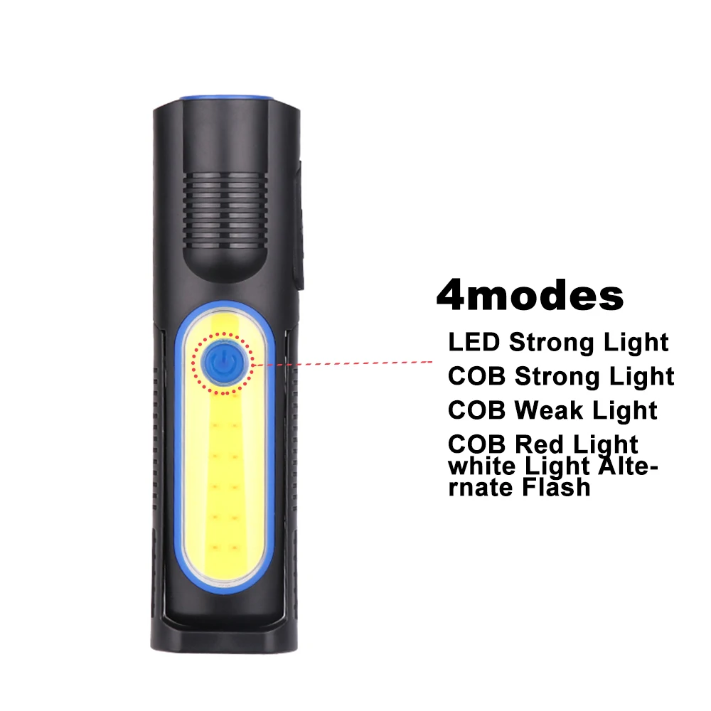 Рабочий светильник COB светодиодный светильник-вспышка Регулируемая