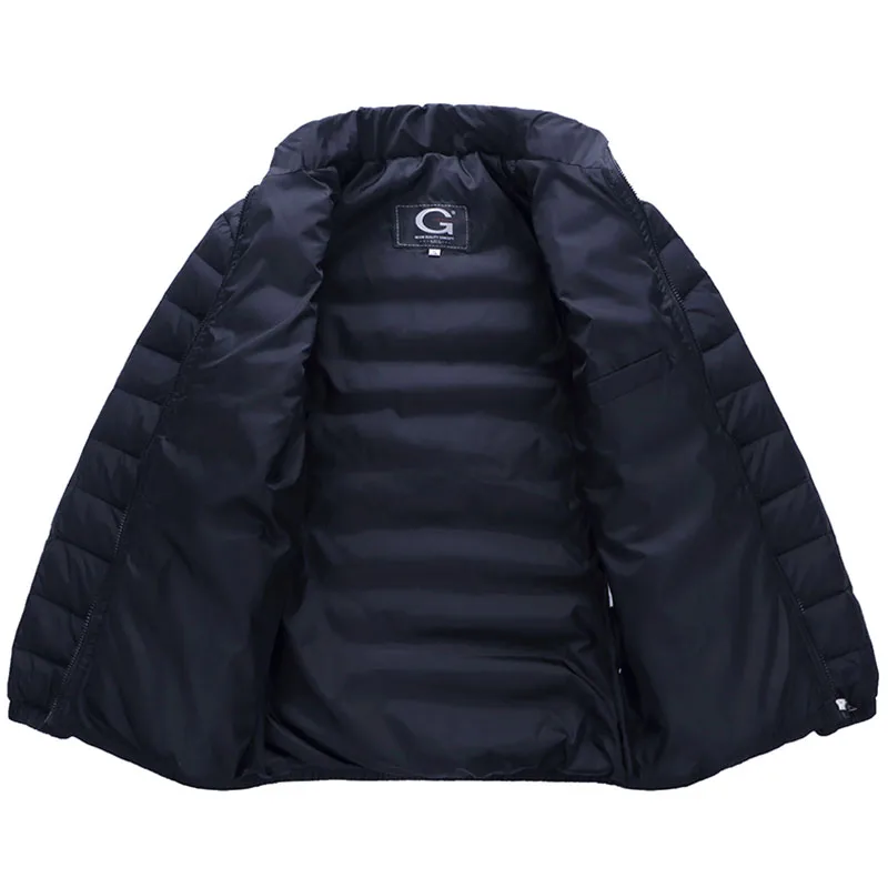 Big size 2019 white duck down winter jacket ultralight casual outdoor warm snow Fur collar brand coat Parkas | Мужская одежда