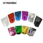 100 шт., плотные цветные пакеты из алюминиевой фольги на молнии