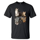 Забавная Мужская футболка с принтом кошек, футболки с надписью Show Me Your Cats, модные мужские топы, милые топы унисекс с изображением кота, футболки из 100% хлопка