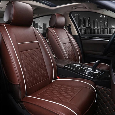 coffee no pillow Чехол для автомобильного сиденья для nissan qashqai j10 almera n16 note x-trail t31 leaf patrol y61 juke leaf teana все модели чехлов для сидений - Название цвета: coffee no pillow