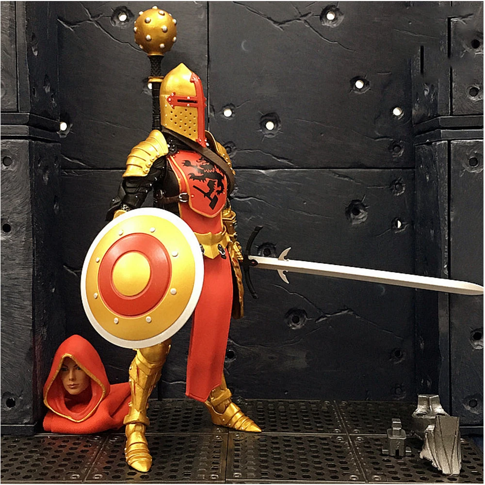 

IN STOCK Knight Mythical Legion Siege Set Crusader Knight Female Riding Method Fastia 7’’action figure Model Toy Collection