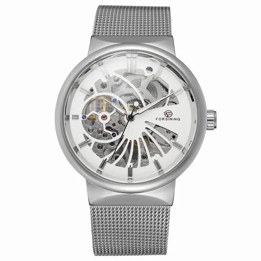 

Student Sports Watch New Concept Men's Mechanical Watch Waterproof Men's Watch Steel Band Hollow Mechanical Watch Fashion Watch