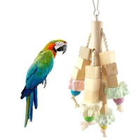 parrot bird toy natural material bite gringing stone pepper wooden gnawing toys climbing for bird cage toys accessories supplies
