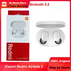 100% оригинальные белые наушники Xiaomi Redmi Airdots 2 TWS беспроводные наушники Bluetooth стереогарнитура с микрофоном для прямой поставки