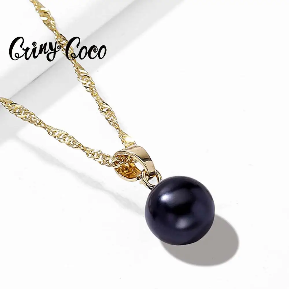 2020 Cring Coco Гавайские ожерелья для женщин классический подвесной чокер с жемчугом