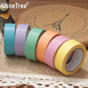 Цветная Клейкая Лента для ноутбука, декоративная клейкая лента для скрапбукинга Diy, милые канцелярские маркер, планер, дневник, декоративная наклейка