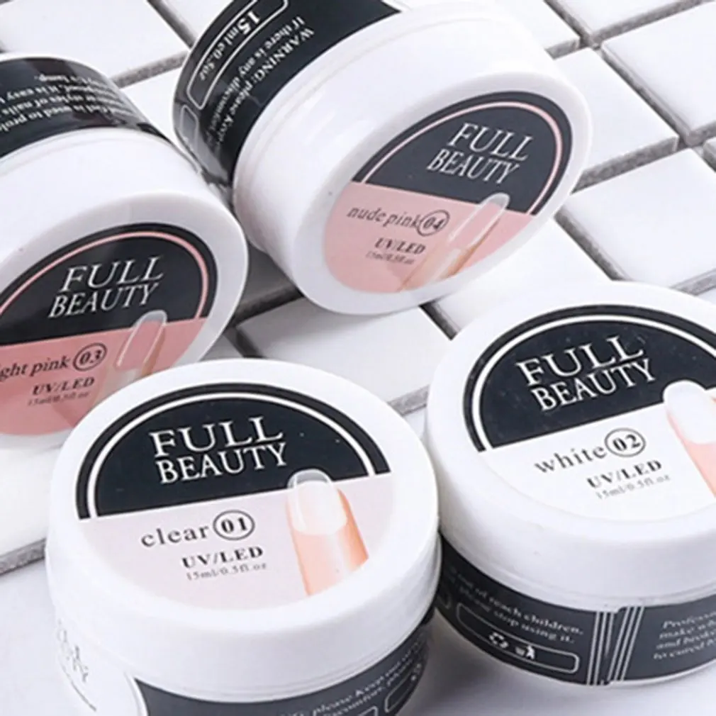 

Быстрое наращивание ногтей, 15 мл, акриловый прозрачный УФ-дизайн, искусственное украшение для ногтей, инструменты для продления формы