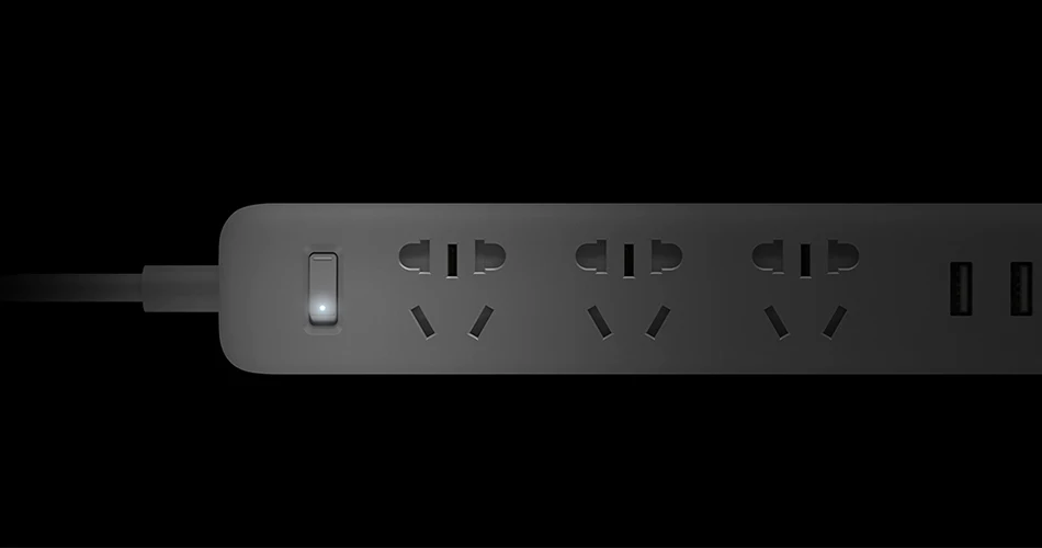 Оригинальная умная розетка Xiaomi Mijia, полоска питания 2A, быстрая зарядка, 3 USB удлинитель, 3 стандартные разъемы, Домашнее использование, usb разъем