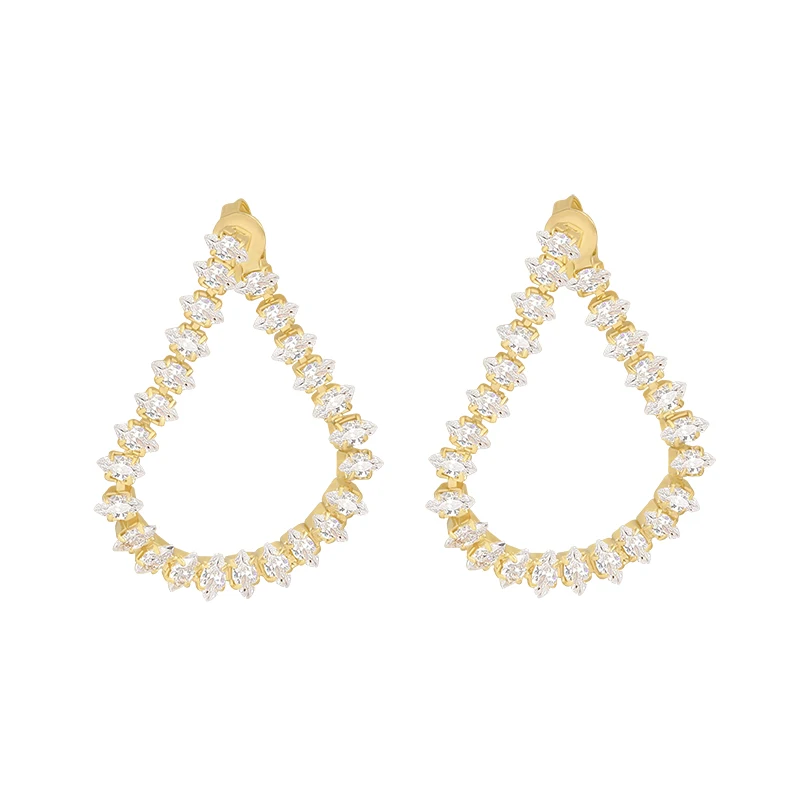 

Earrings 2020 Trend Lady Fashion Korean Jewelry Elegant Girl's Unusual Earrings New Luxury Shiny Crystal Earrings For Woman