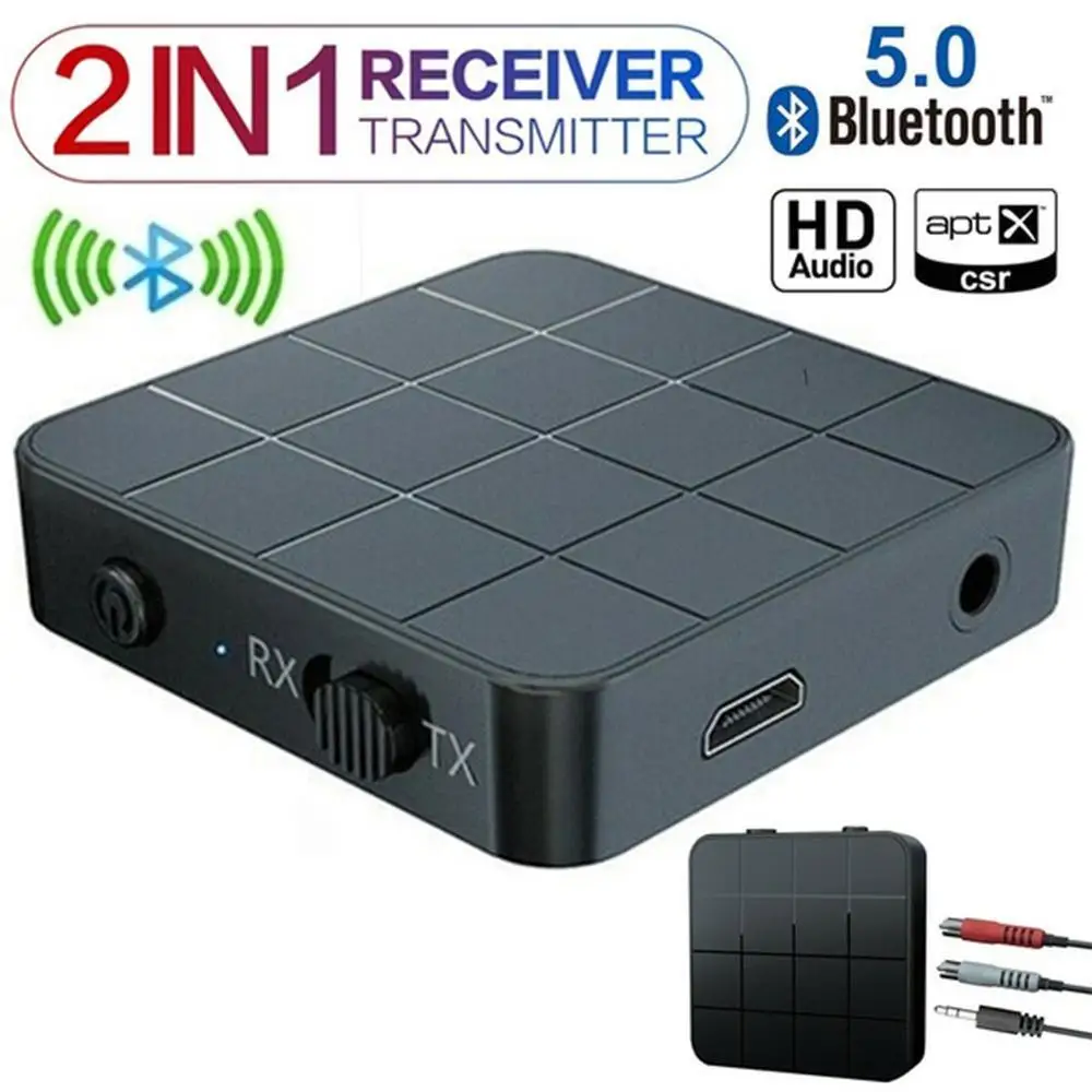 Goedkoop Bluetooth 5.0 Audio-ontvanger Zender Aux Rca 3.5Mm 3.5 Jack Usb Muziek Stereo Draadloze Adapters Dongle Voor Auto Tv Pc Speaker
