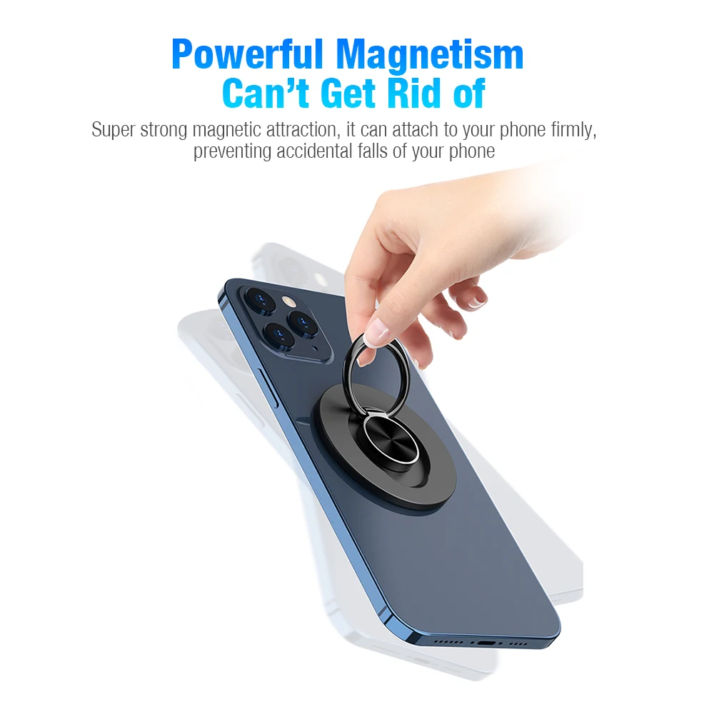 Magnetic Finger Ring Holder for MagSafe iPhone 12 13 mini Pro Max Car Mount Bracket Sticker Magnet Stand pro | Мобильные телефоны и