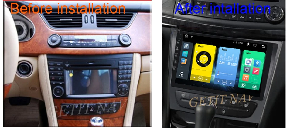 DSP Carplay Android 11 Автомобильный GPS Радио мультимедийный плеер для Mercedes Benz E class W211 E200 E220