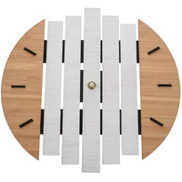 xylophone wooden wall clock modern design vintage rustic shabby clock quiet art watch home decoration