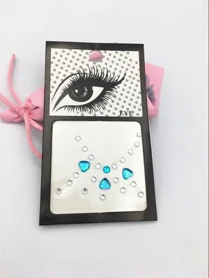 1 шт. 3D сексапильное рождественское DIY блестящая Татуировка бриллиант макияжная подводка для глаз для теней для век, для лица Стикеры драгоценный камень макияж глаз с украшением в виде кристаллов наклейка для глаз