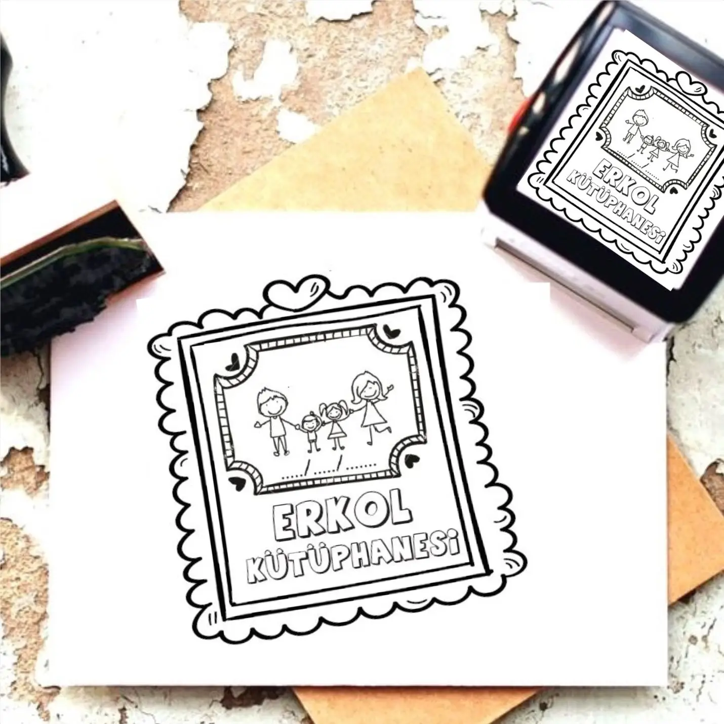 

Индивидуальный дизайн квадратный Stamp-A606