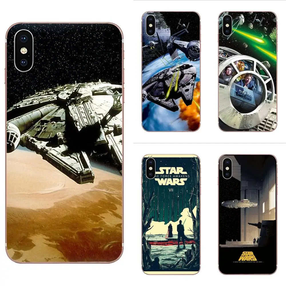 С рисунком Тысячелетний сокол Star Wars для Xiaomi Redmi Mi 4 7A 9T K20 CC9 CC9e Note 7 9 Y3 SE рro рrime Go Play
