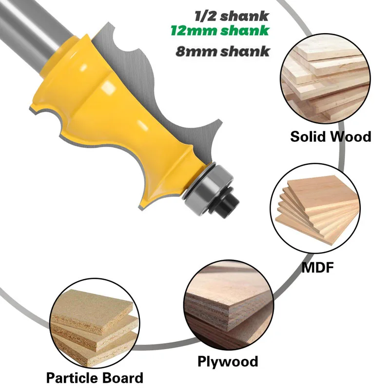 1 шт. 1/2 хвостовиком торцевая фреза нож по дереву для соединения шип-паз резак