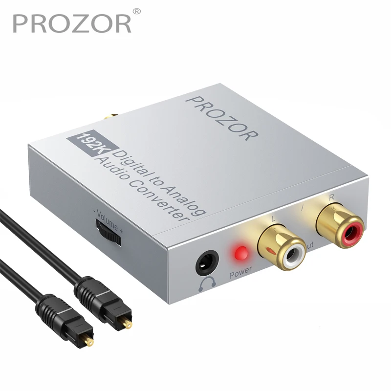 PROZOR цифро аналоговый преобразователь DAC аудио адаптер с регулятором громкости USB