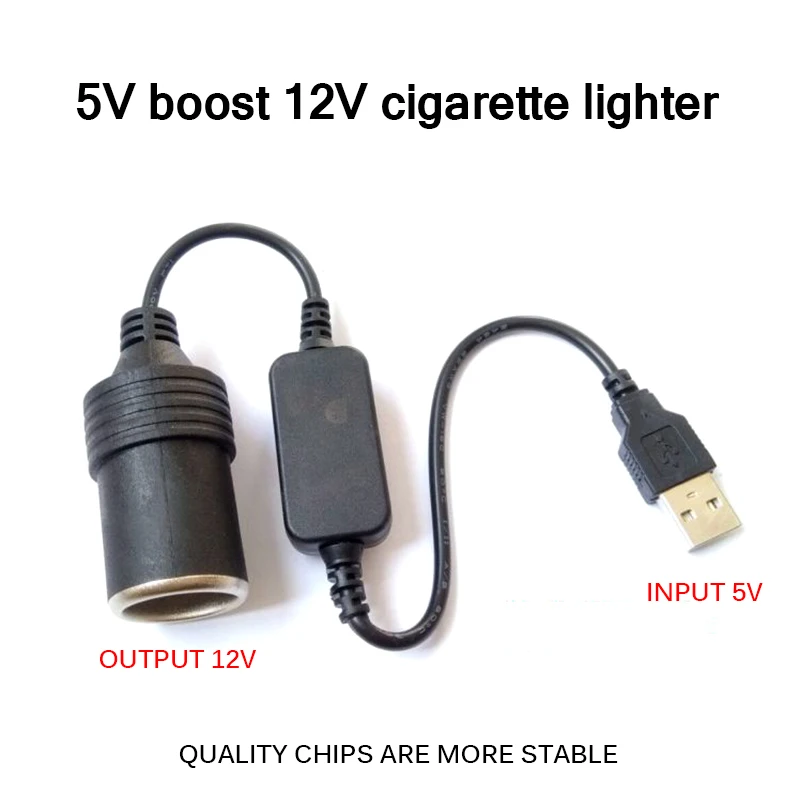 Розетка для автомобильного прикуривателя Конвертер кабель адаптер 5В 2а USB до 12В