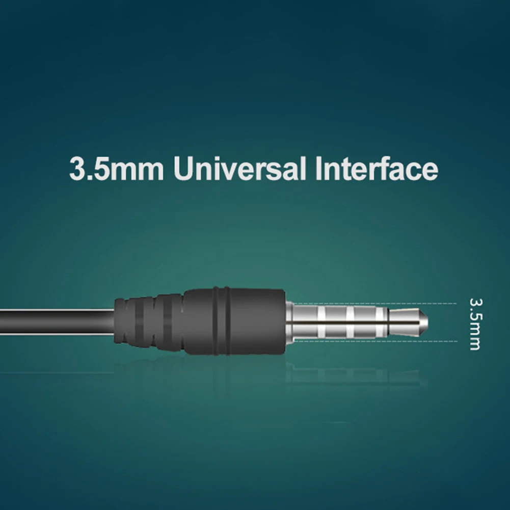 Универсальные 3 5 мм вставные музыкальные наушники с басами проводные спортивные