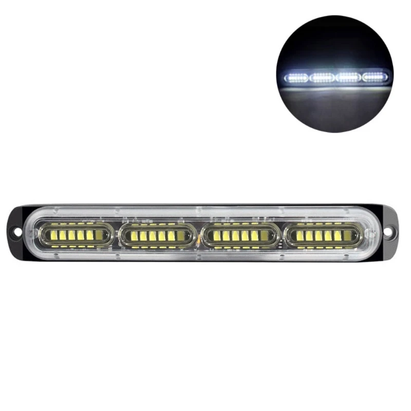 

24LED 72W Emergency Strobe Lights Bar Universal Warning Flashing Lamp Bar for Pickup 12-24V Car Motorcycles